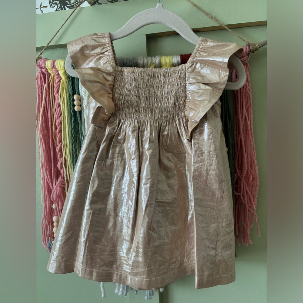 Gold holiday dress